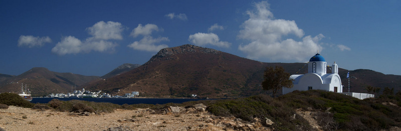 La baie de Katapola à Amorgos - Grèce