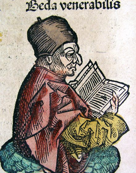 Bède le Vénérable dans La Chronique de Nuremberg, 1493.
