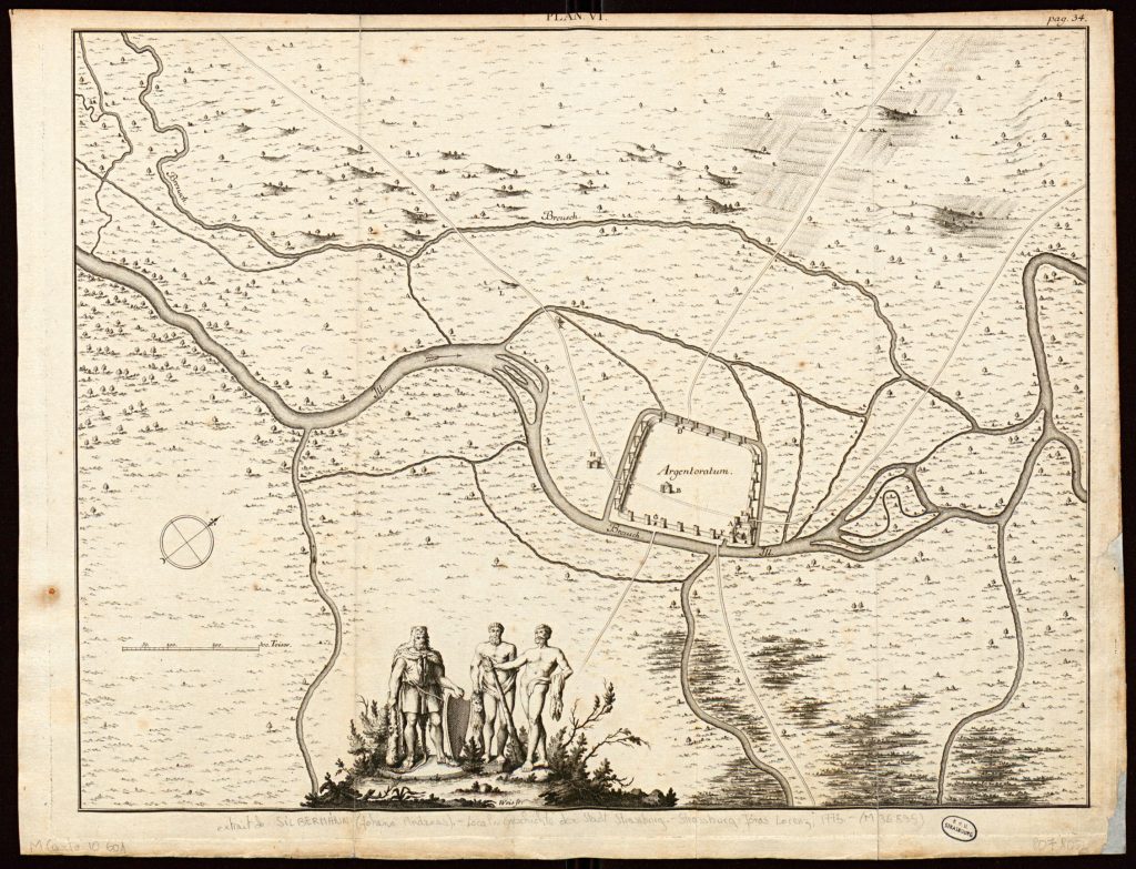 Plan reconstitué de l'époque romaine.