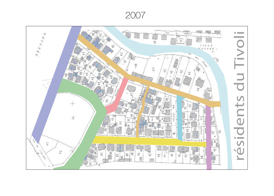 Carte Association des Résidents du Tivoli 2007