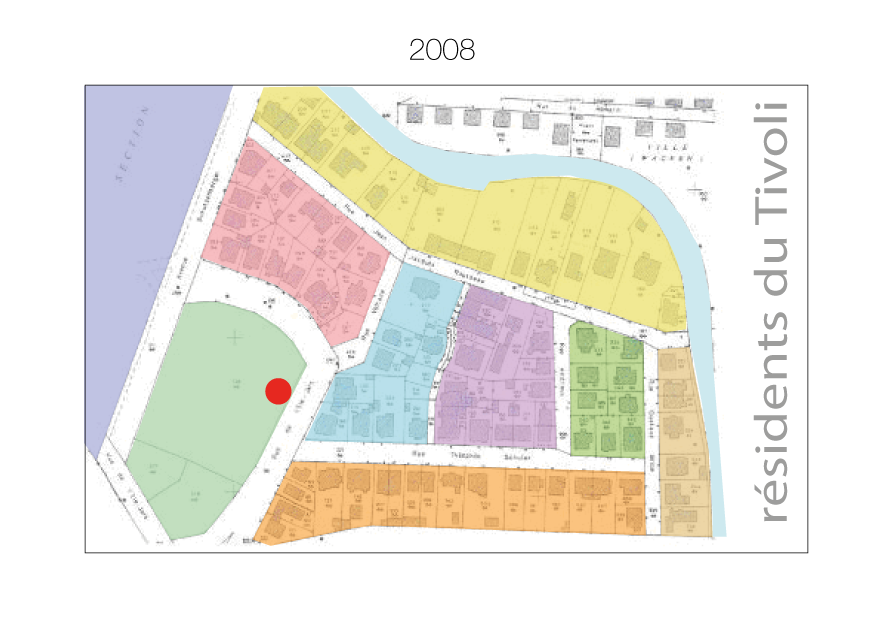 Carte Association des Résidents du Tivoli 2008