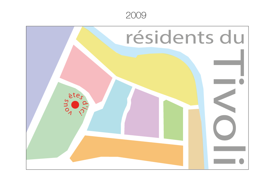Carte Association des Résidents du Tivoli 2009